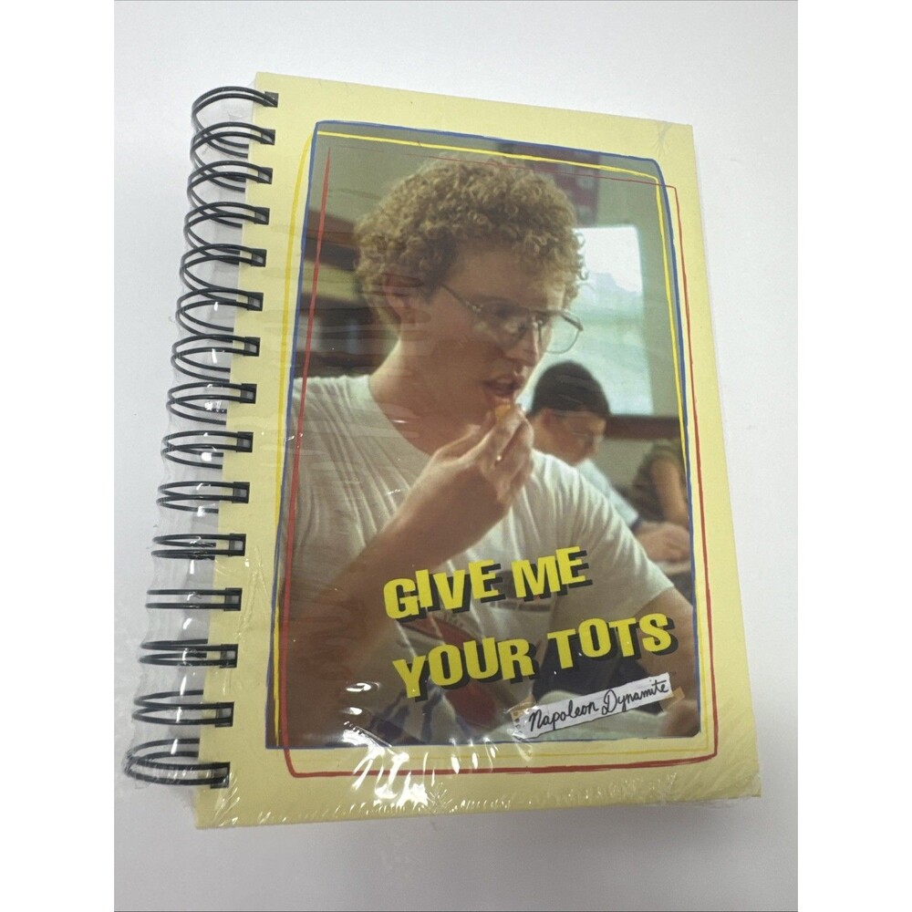 Napoleon Dynamite Give Me Your Tots 2005 Spiral Notebook 130 Sheets 5.5 x 8 inch